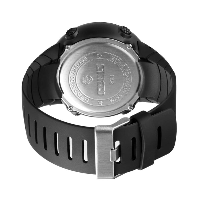 Black Big Numbers Men Watch Waterproof Led Digital Sport