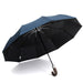 Black Coating Wooden Handle Umbrella