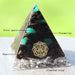 Black Tourmaline Orgonite Pyramid Hematite Crystal Chakra