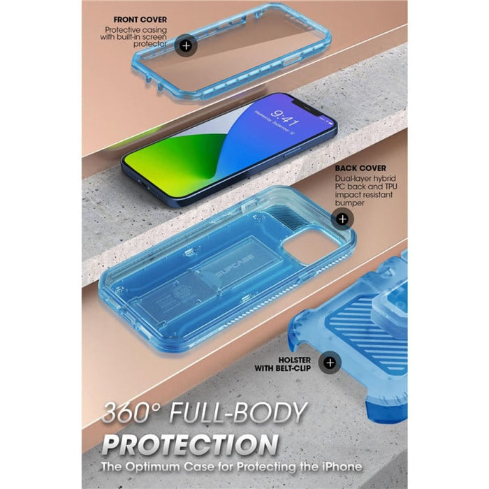 Full-body Rugged Holster Cover For Iphone 12 Pro