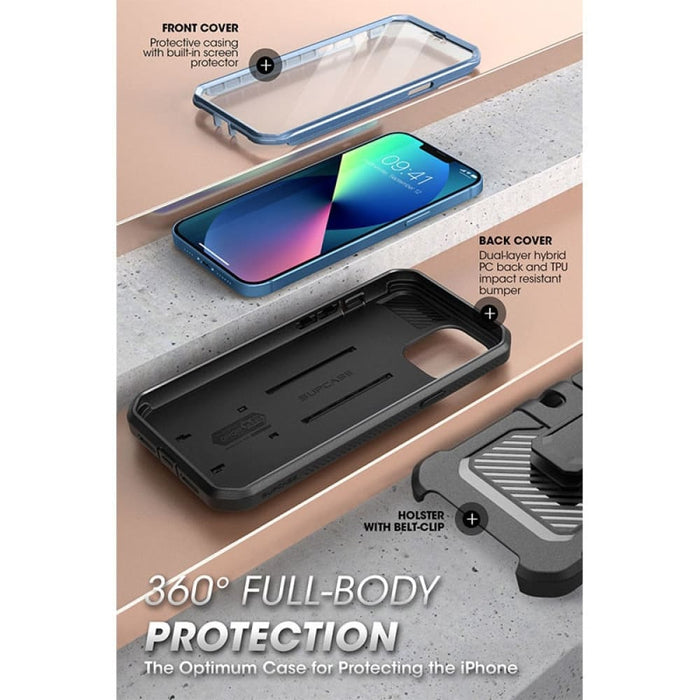 Full-body Rugged Holster Cover For Iphone 13 Mini