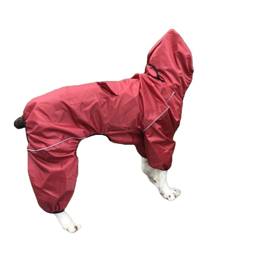 Breathable Mesh Reflective Raincoat - Red