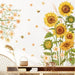 Brup Beautiful Sunflowers Botanical Wall Stickers