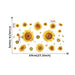 Brup Beautiful Sunflowers Botanical Wall Stickers