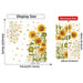 Brup Beautiful Sunflowers Botanical Wall Stickers