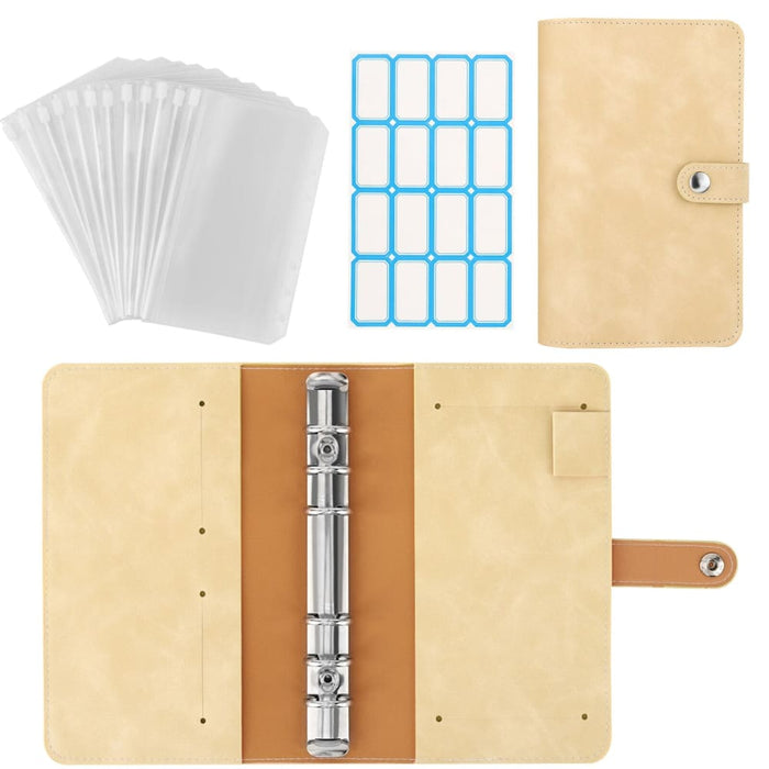 Budget Binder With Zipper Envelopes,a6 Notebook,6-ring