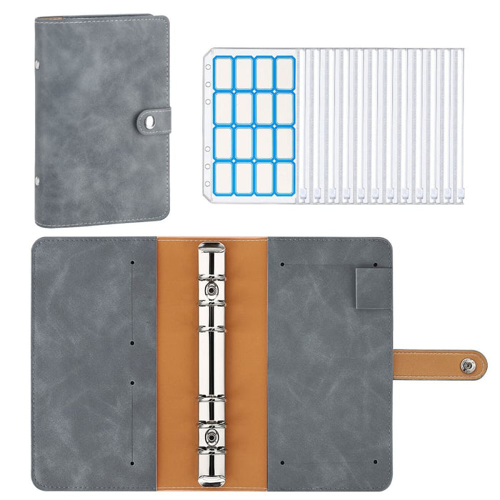 Budget Binder With Zipper Envelopes,a6 Notebook,6-ring