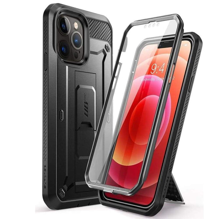 Built-in Screen Protector & Kickstand Rugged Cover