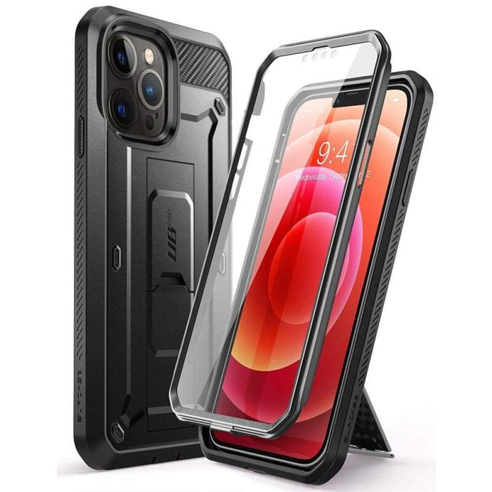 Built-in Screen Protector & Kickstand Rugged Cover