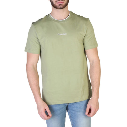 Calvin Klein Aw983ck18531 T-shirts For Men Green