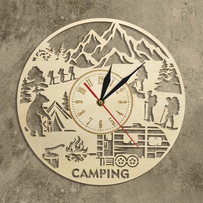 Camping Wall Clock