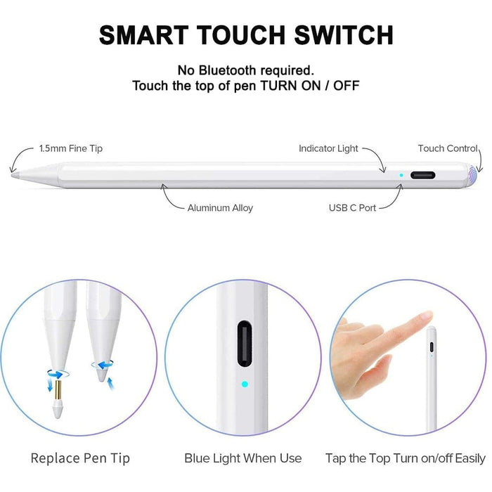 Capacitive Stylus Pen With Palm Rejection For Ipad