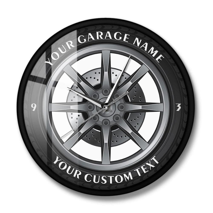 Car Service Repair Garage Owner Tire Wheel Custom Auto Wall