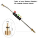 Car Washer Metal Jet Water Spray Lance Wand Nozzle For