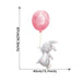 Cartoon Pink Baby Elephant Wall Stickers Hot Air Balloon