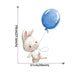 Cartoon Watercolor Bunnies Wall Stickers For Kids Room