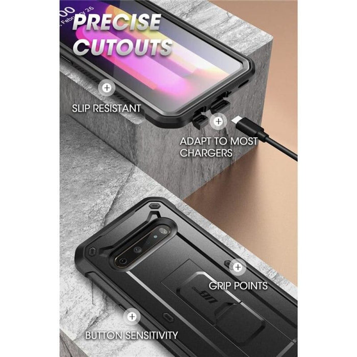 Case For Lg V60 Thinq Heavy Duty Rugged With Built-in Screen