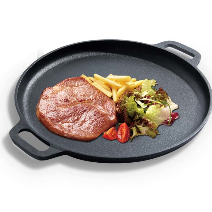 Cast Iron 30cm Frying Pan Skillet Coating Steak Sizzle