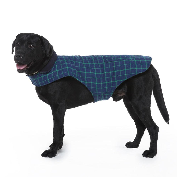 Check Design Warm Fleece Jacket For Dog