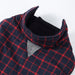 Check Design Warm Fleece Jacket For Dog