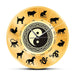 Chinese Zodiac Sign Sheng Xiao Wall Clock Culture Art Yin