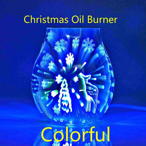Christmas Gifts Glass Electric Oil Warmer Candle Wax Tart