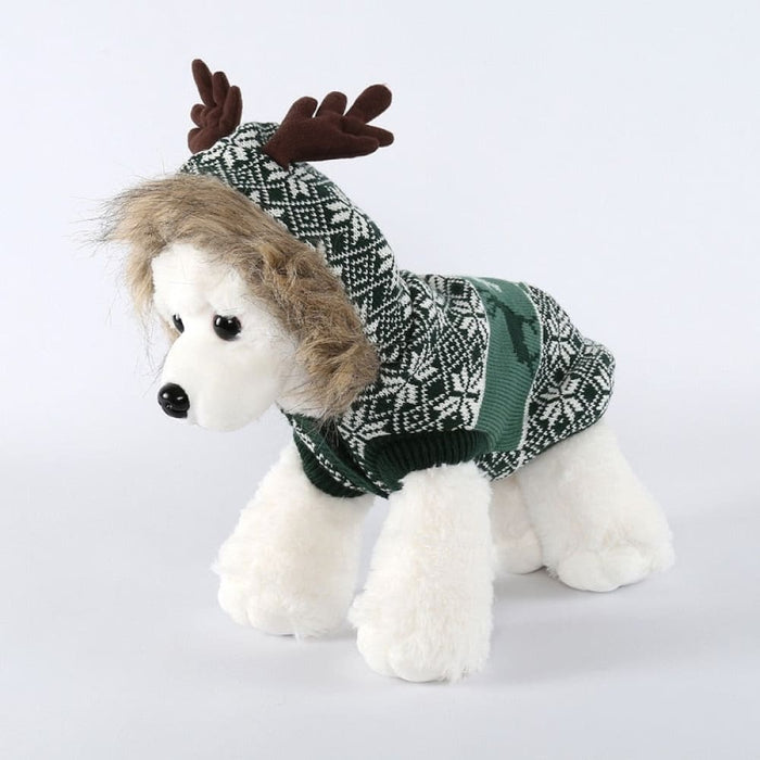 Christmas Sweater Hoodie For Puppy