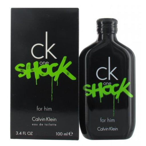Ck One Shock Edt Spray by Calvin Klein for Men - 100 Ml
