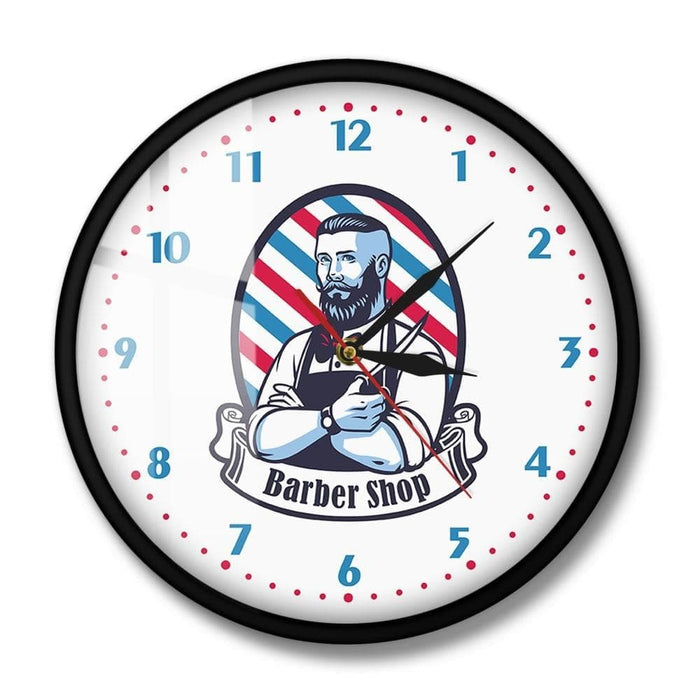 Old Classic Barber Shop Hairdressing Salon Wall Clock