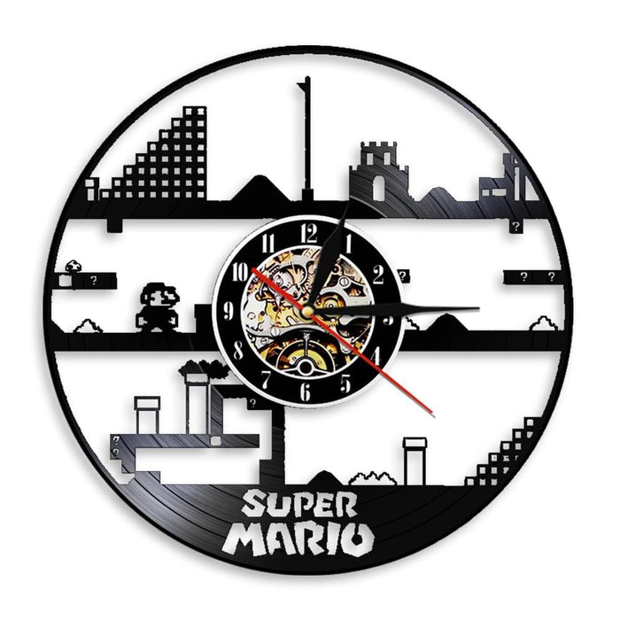 Classic Retro Game Vinyl Record Led Wall Clock Modern Lamp