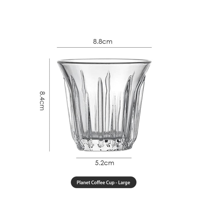 Classic Vertical Rib Design Glass Cup