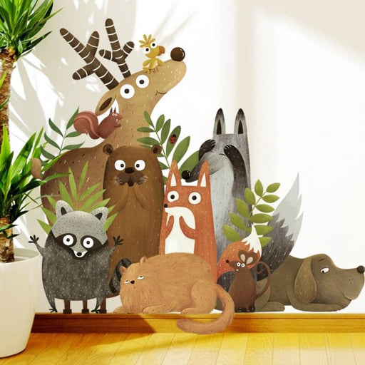 Cleaver Lovely Animals Pets Wall Stickers Paint Style