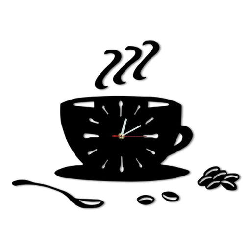 Coffee Beans Mirror Wall Clock