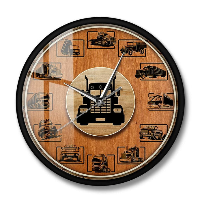 Construction Vehicle Sets Printed Wall Clock Truck