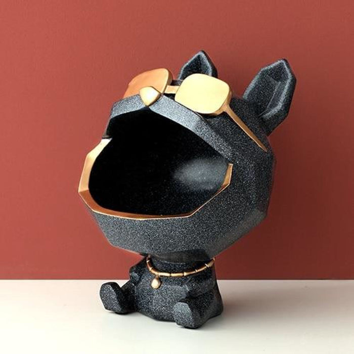 Cool Dog Figurine Big Mouth Storage Box Ornamental