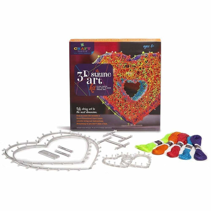 Crafttastic 3d String Art Kit Heart