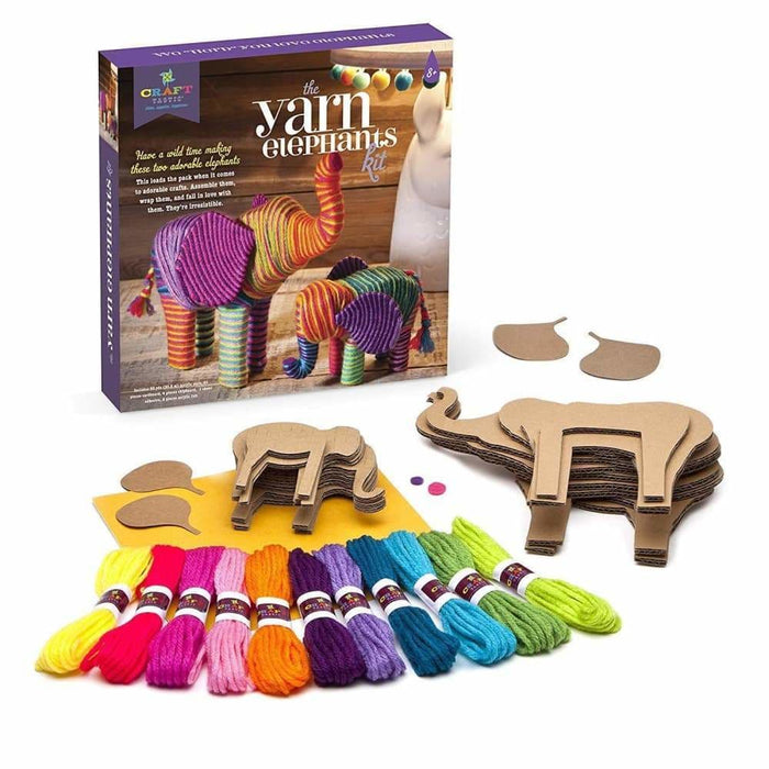 Crafttastic Yarn Elephants Kit