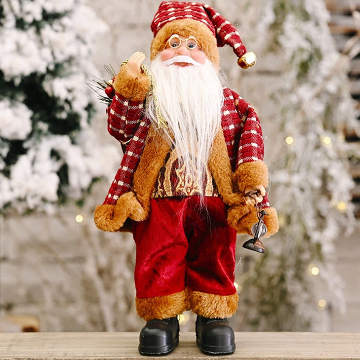 Vibe Geeks Creative Standing Santa Claus Doll Holiday