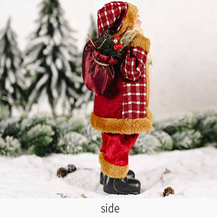 Vibe Geeks Creative Standing Santa Claus Doll Holiday