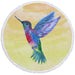 Cute Birds Print Round Beach Towel