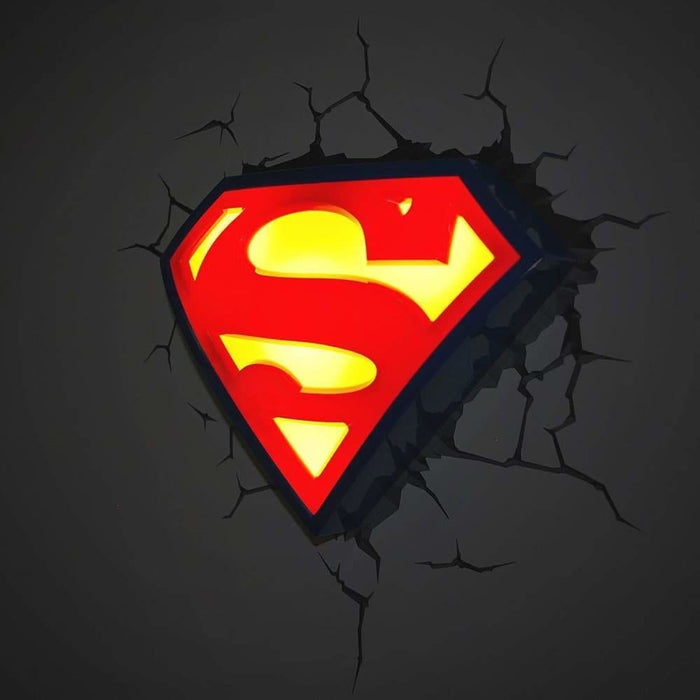 Dc Comics Superman Crest 3d Deco Light