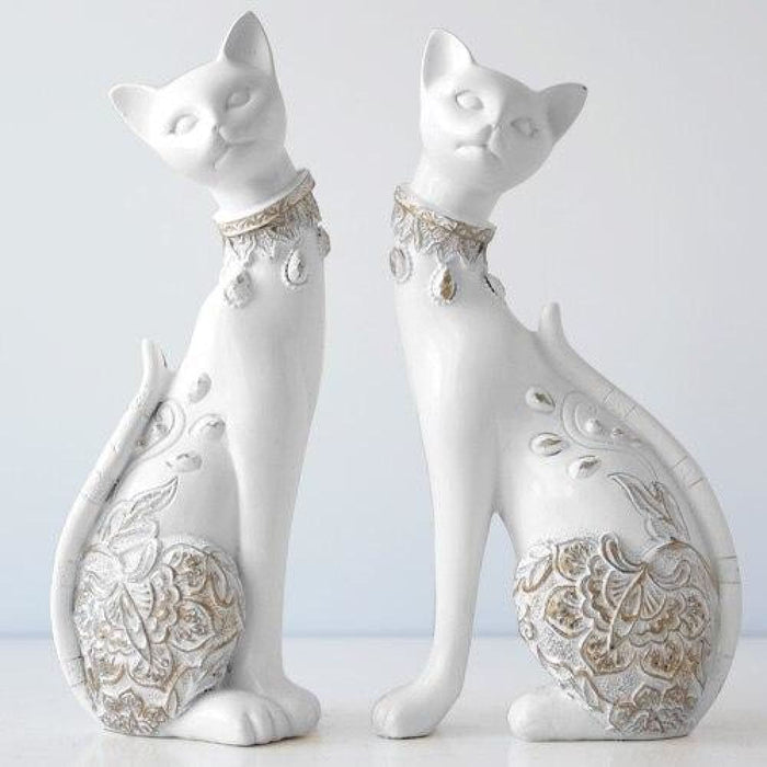 Decorative Resin Cat Statue For Home Decorations