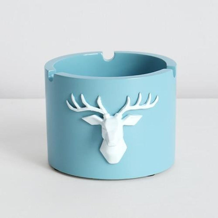 Deer Head Pattern Windproof Ashtray For Home Office Hotel