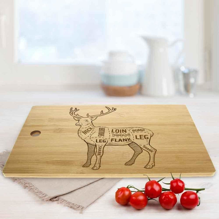 Deer Meat Cut Custom Cutting Board