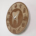 Dental Design Wood Texture Acrylic Print Wall Clock Silent