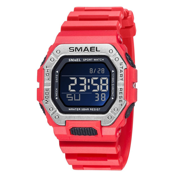 Digital Watch Men Sports Waterproof Stopwatch Alarm Clock