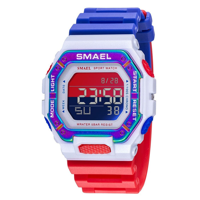 Digital Watch Men Sports Waterproof Stopwatch Alarm Clock