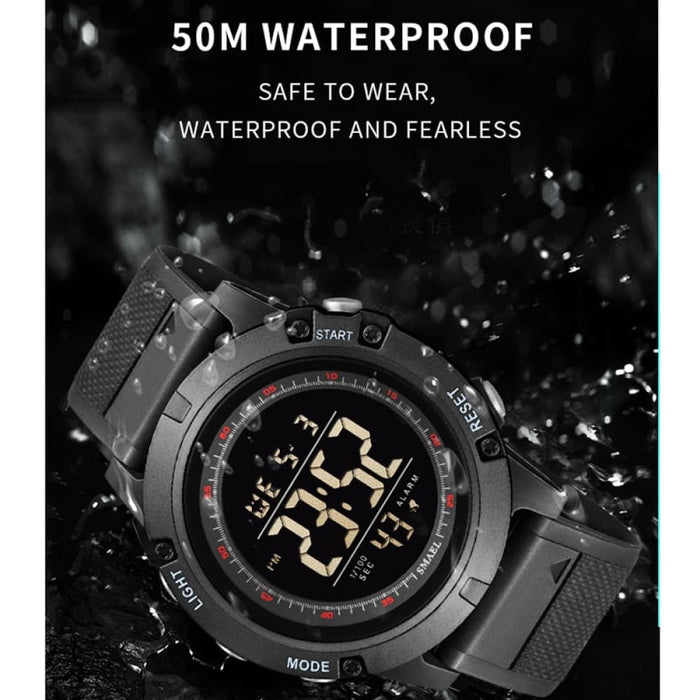 Digtial Sports Watches Men 50m Waterproof Led Back Light