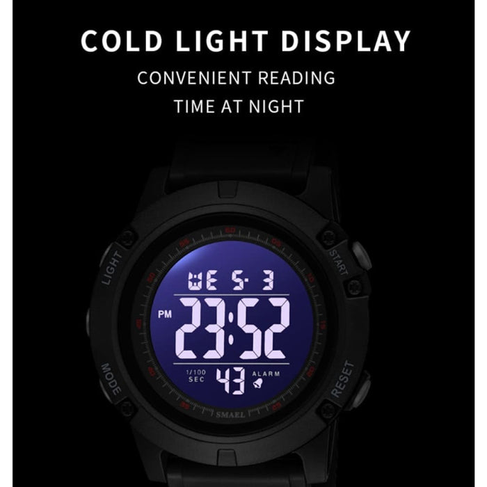 Digtial Sports Watches Men 50m Waterproof Led Back Light