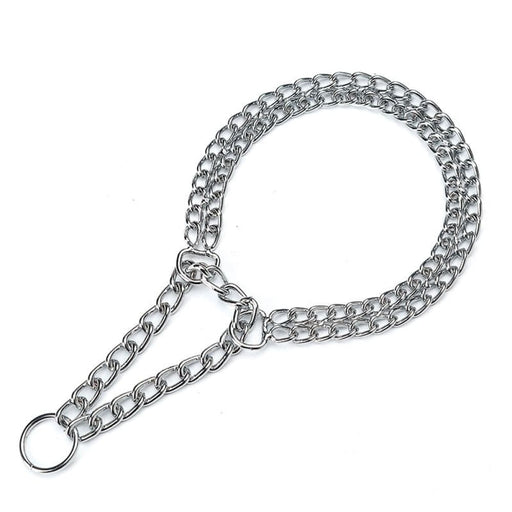 Double Row Chain Dog Collar